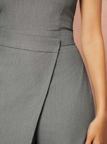 Hauture 百搭直筒連身褲 - 灰色 - 查看 4