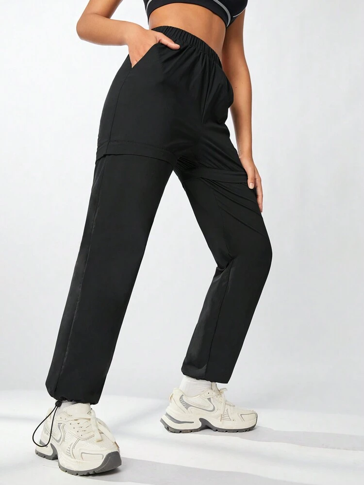 Ladies' Solid Color Simple Daily Sports Pants