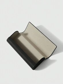 ROMWE Fairycore 蛇纹印花眼镜盒，适用于存放眼镜和太阳镜，万圣节 - 黑色 - 查看 3