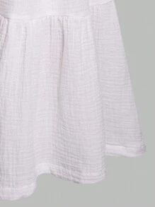 Teen Girl Solid Tube Top And Maxi Skirt 2-Piece Set - White - View 3