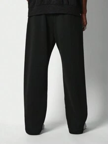 SUMWON Quần nỉ Graffiti Art 1990 Quần Jogger Quần thể thao Quần trượt ván Hip Hop phong cách đô thị Quần nỉ rộng thùng thình Quần nỉ mặc nhà mùa đông thu thường ngày Quần thể thao tập luyện có dây rút - màu đen - Xem 4