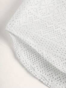 Lace  Style Girls' Vacation Shirt - White - View 4