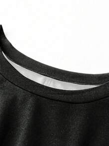 SHEIN EZwear 休閒簡約加大碼星星印花連衣裙，適用於夏季