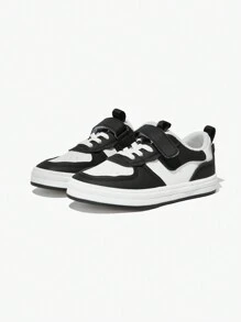 Mùa Hè Mới Xuất Hiện Thời Trang Đen Trắng Cơ Bản Phù Hợp Với Giày Thể Thao Thông Thường Dành Cho Học Sinh Và Trượt Ván - Đen và trắng - Xem 2