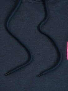 GAWX 艺术家男士卡通印花连帽运动衫，秋季上衣，适合秋冬季、节日、新年、度假、节日 - 寶藍色 - 查看 5