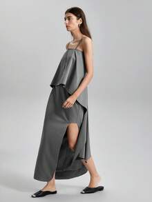 BizChic Women's High Low Hem Tank Top - Black - View 7