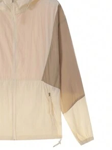 Summer Men's Sun Protection Jacket Thin Coat - Khaki - View 4