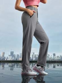 In My Nature Ladies' Solid Color Simple Outdoor Daily Shorts & Running Pants