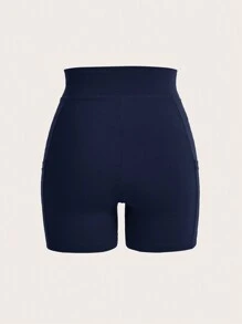 SHEIN LUNE Women's Knitted Plain Daily Casual Bodycon Leggings Set - Multicolor - View 6