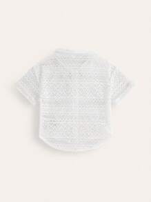 Lace  Style Girls' Vacation Shirt - White - View 2