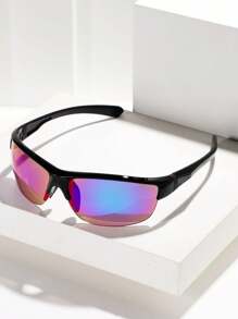 1 副透气户外骑行眼镜， - 黑色 - 查看 2