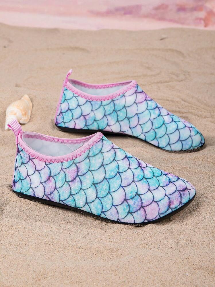 1pair Children's Outdoor Sports Fashionable Slip-Resistant, Comfortable, And Breathable Cartoon Patterned Sandals For Boys And Girls, Featuring Dinosaur Print, Unicorn Print, Water Shoes, Or Yoga Shoes - Multicolor - View 7