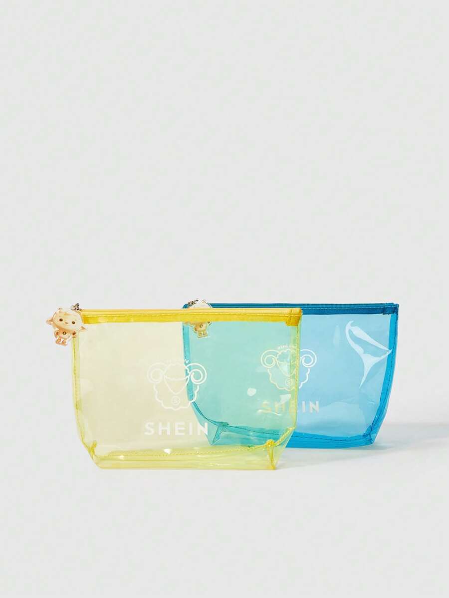 SHEIN Gift: Eid Al-Adha Transparent Toiletry Bag, Random Color - Multicolor - View 1
