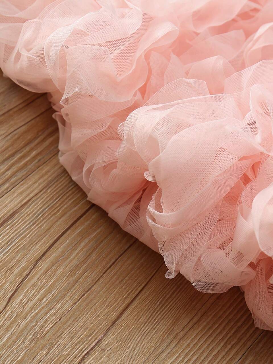 Fashionable And Cute Baby Girl Sleeveless Mesh Dress
