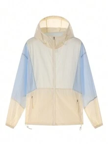 Men's Summer Sun Protection Jacket Lightweight Coat - Blue - View 1