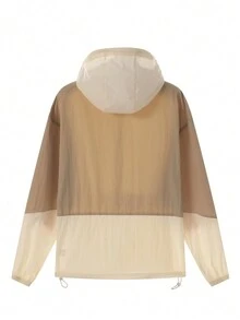 Summer Men's Sun Protection Jacket Thin Coat - Khaki - View 2