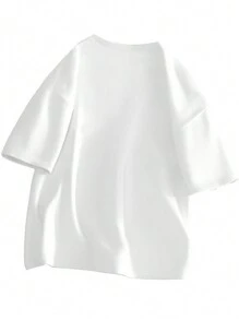 2025 男士休闲卡通鸭子印花圆领短袖T恤，夏季 - 白色 - 查看 2