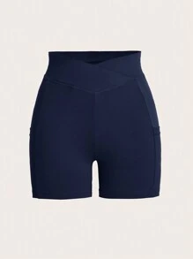 SHEIN LUNE Women's Knitted Plain Daily Casual Bodycon Leggings Set - Multicolor - View 4