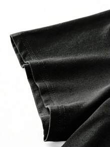 SHEIN EZwear 休閒簡約加大碼星星印花連衣裙，適用於夏季