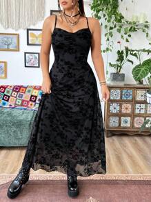 Flirla 夏季大碼純色露背派對裙 - 彩色 - 查看 5