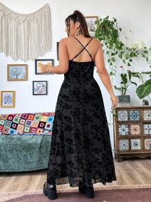 Flirla 夏季大碼純色露背派對裙 - 彩色 - 查看 2