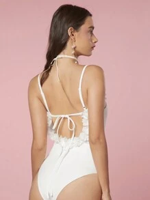 Enchnt Body cami simple de uso diario para mujer en unicolor - Blanco - Ver 2
