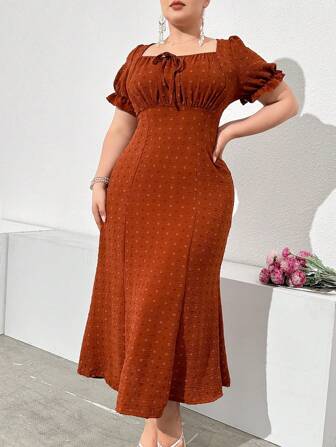 Mulvari Vestido corto plisado de manga corta sencillo para uso diario, vestido de tirantes largo tipo sundress para mujer de talla grande