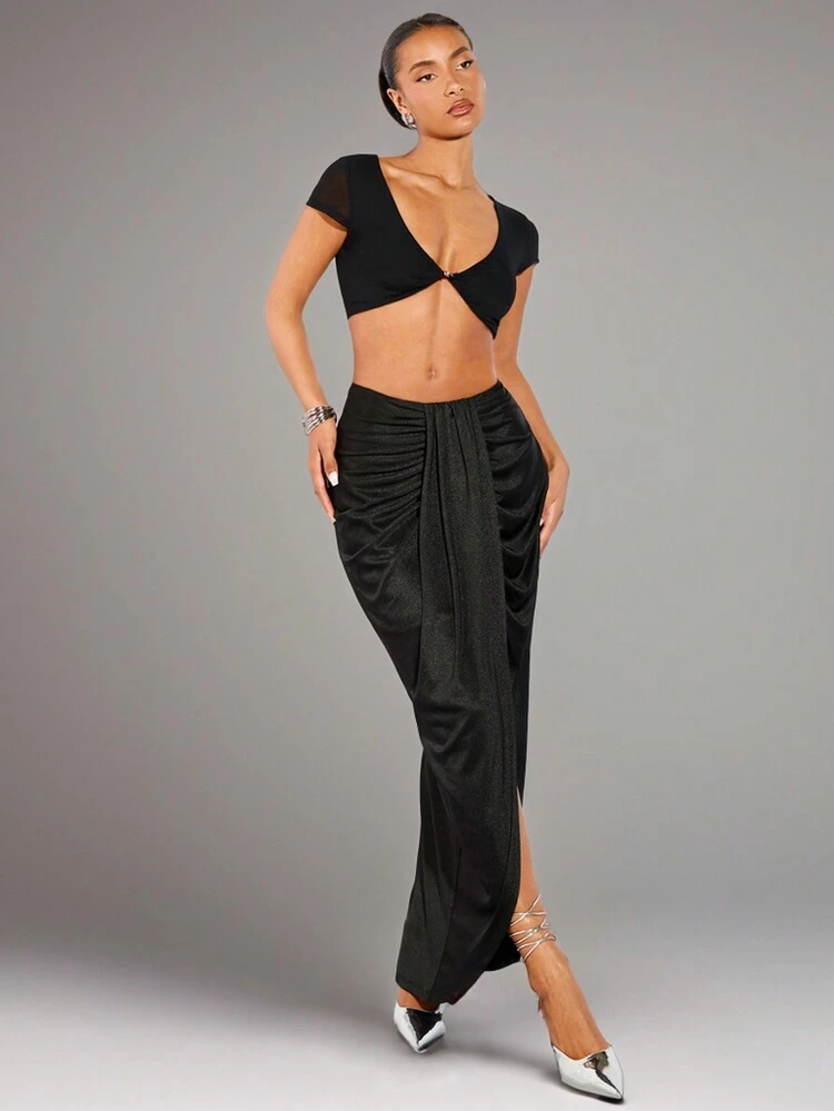 Summer Black Transparent Women Tops, Rave Festival, Country Concert, Summer Crop Tops