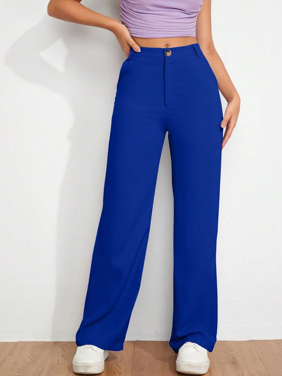 EURMUSE Women Pants - Royal Blue - View 1