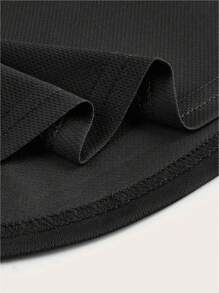 Manfinity Dauomo 男士夏季口號印花圓領休閒背心 - 黑色 - 查看 3