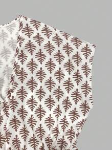 Breezaya Autumn Teacher Printed Wrap Long Dress With Cinched Waist, V-Neck, Bat Wing Sleeves And Side Slit, Extra Long For Women Maxi Women Outfit