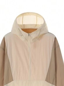 Summer Men's Sun Protection Jacket Thin Coat - Khaki - View 3