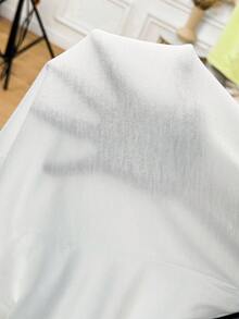 SHEIN Clasi Comfortable Short Sleeve T-Shirt With Hollowed-Out Collar For Summer White Top - White - View 7
