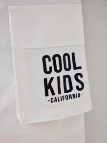 SHEIN 1pc Young Boy Casual, Comfortable, Stylish, Simple, Practical, Soft And Comfortable, Korean Style, Casual Fit, Street Style, Workwear, 3D Pocket, Breathable And Comfortable, Workwear Pants Suitable For Spring And Summer - White - View 3