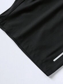 4 peças de Shorts esportivos casuais masculinos com elástico na cintura e bolso com zíper