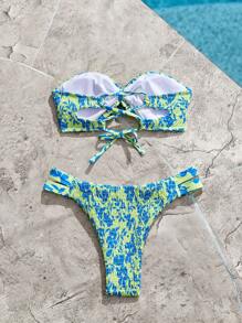 Swim Mod Bộ bikini quây gợi cảm đi biển mùa hè dành cho nữ với bộ bikini tách biệt - Nhiều màu - Xem 2