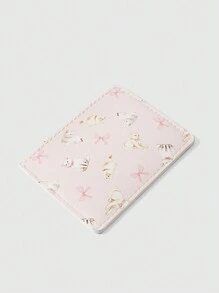 ROMWE Kawaii Fashionable & Portable Cat Card Holder Wallet Valentines - Pink - View 3