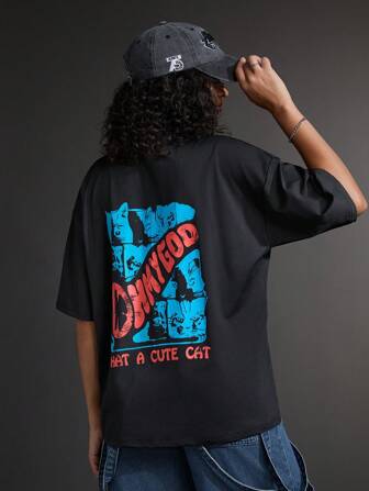 SHEIN Sports Women's Fashionable Casual Fit Casual Sport T-Shirt With Printing, Versatile