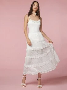 Enchnt Body cami simple de uso diario para mujer en unicolor - Blanco - Ver 4