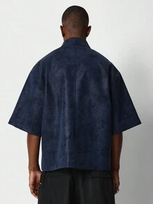 SUMWON Camisa de PU con corte holgado - Azul - Ver 2