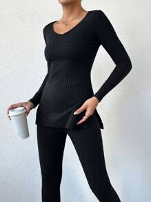 RueChic Women Two-Piece Outfits - Black - View 4