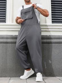 Manfinity Homme Quần Jogger có dây đeo cỡ lớn dành cho nam giới có kích thước lớn - Màu Khaki - Xem 5