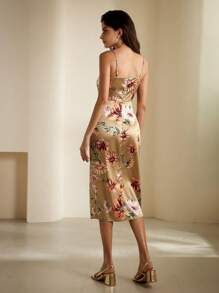 Aveloria Women's Pleated Random Printed Strappy Dress - Multicolor - View 5