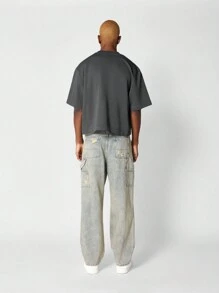 SUMWON Premium Heavyweight Crop Fit Tee - Grey - View 6