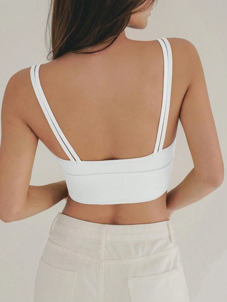 Women Solid Sports Bra Underwear