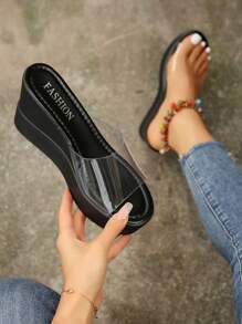 Women Platforms & Wedge Sandals - Hitam - View 7