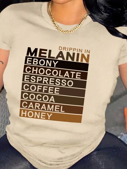 Maweii Plus Size Summer Casual Letter Graphic Tee Graphic Tees Women Tops