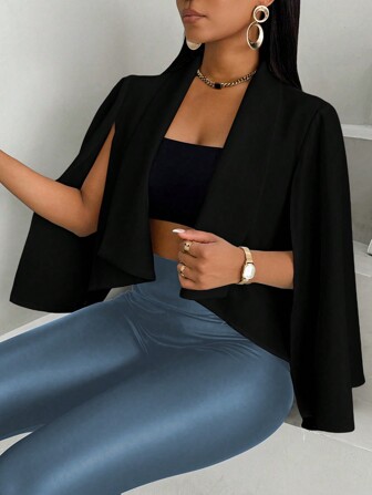 BamGleam Women's Leopard Splice Lapel Cardigan Simple Blazer Jacket Old Money Style Business Women Teacher Outfits