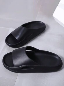 Dép xỏ ngón đi biển thông thường thoải mái ngoài trời cho nam, Dép đi nghỉ chống trơn trượt đơn giản và phong cách - màu đen - Xem 3