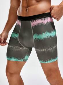 Men's Contrast Letter Print Boxer Shorts, 4pcs/Set - Multicolor - View 5